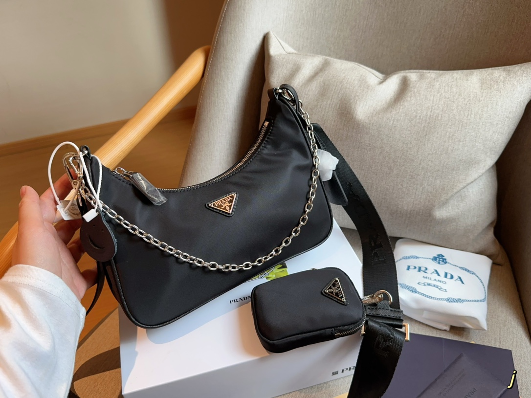 Prada Re-Edition 2005 Handbags Crossbody & Shoulder Bags Women Nylon Underarm