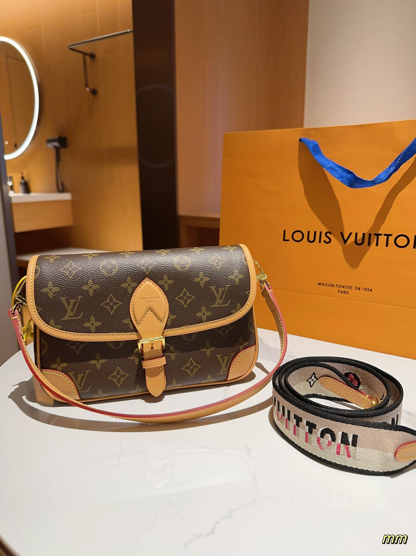 Louis Vuitton LV Diane Crossbody & Shoulder Bags Yellow Baguette