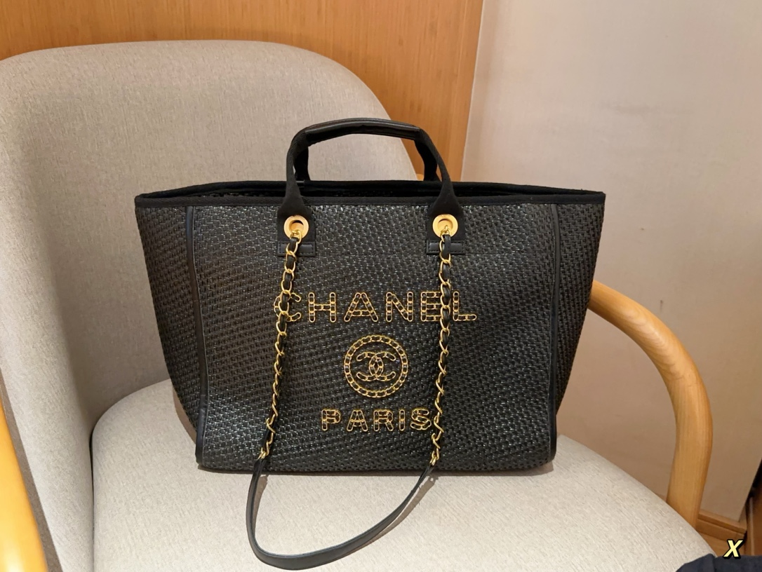 Chanel Sacs À Main Tissage de paille La plage