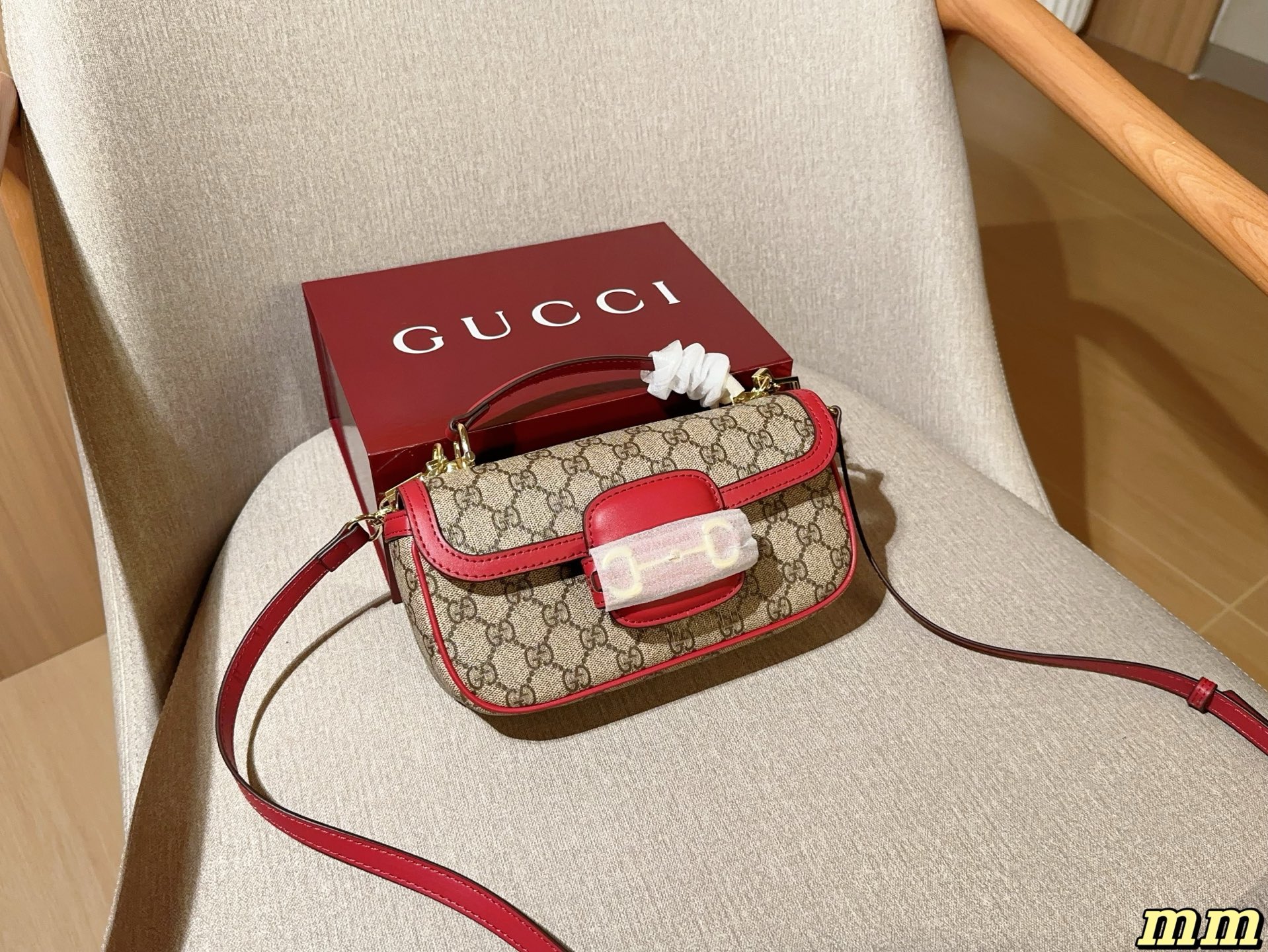 💰175 Gucci古奇 1955系列马衔扣法棍包 单肩斜挎包 尺寸:22×12×6 礼盒包装🎁