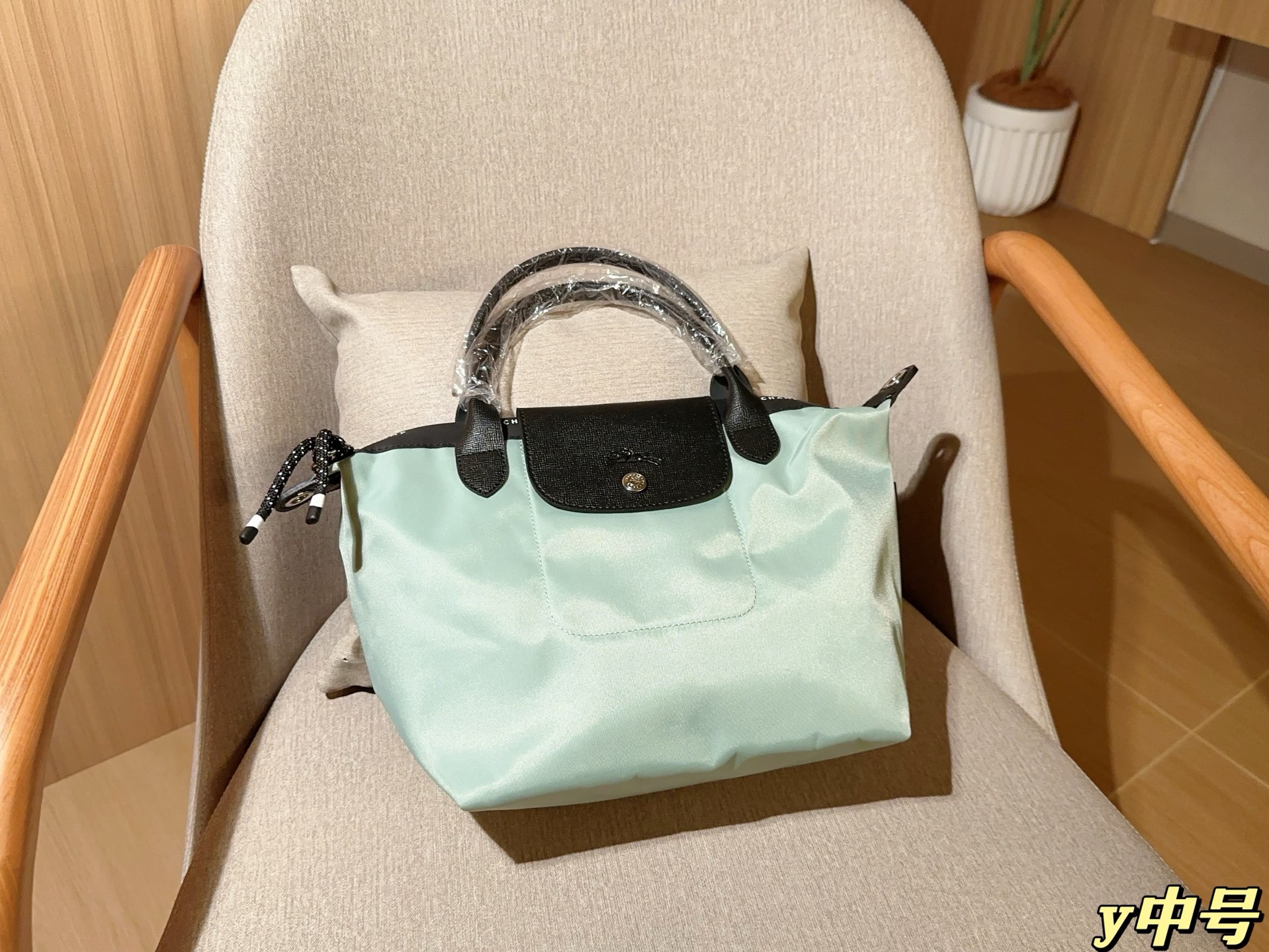 💰175
中号无盒
Longchamp珑骧
Energy新品帆布化妆包开合手提包
饺子包
尺寸：24cm