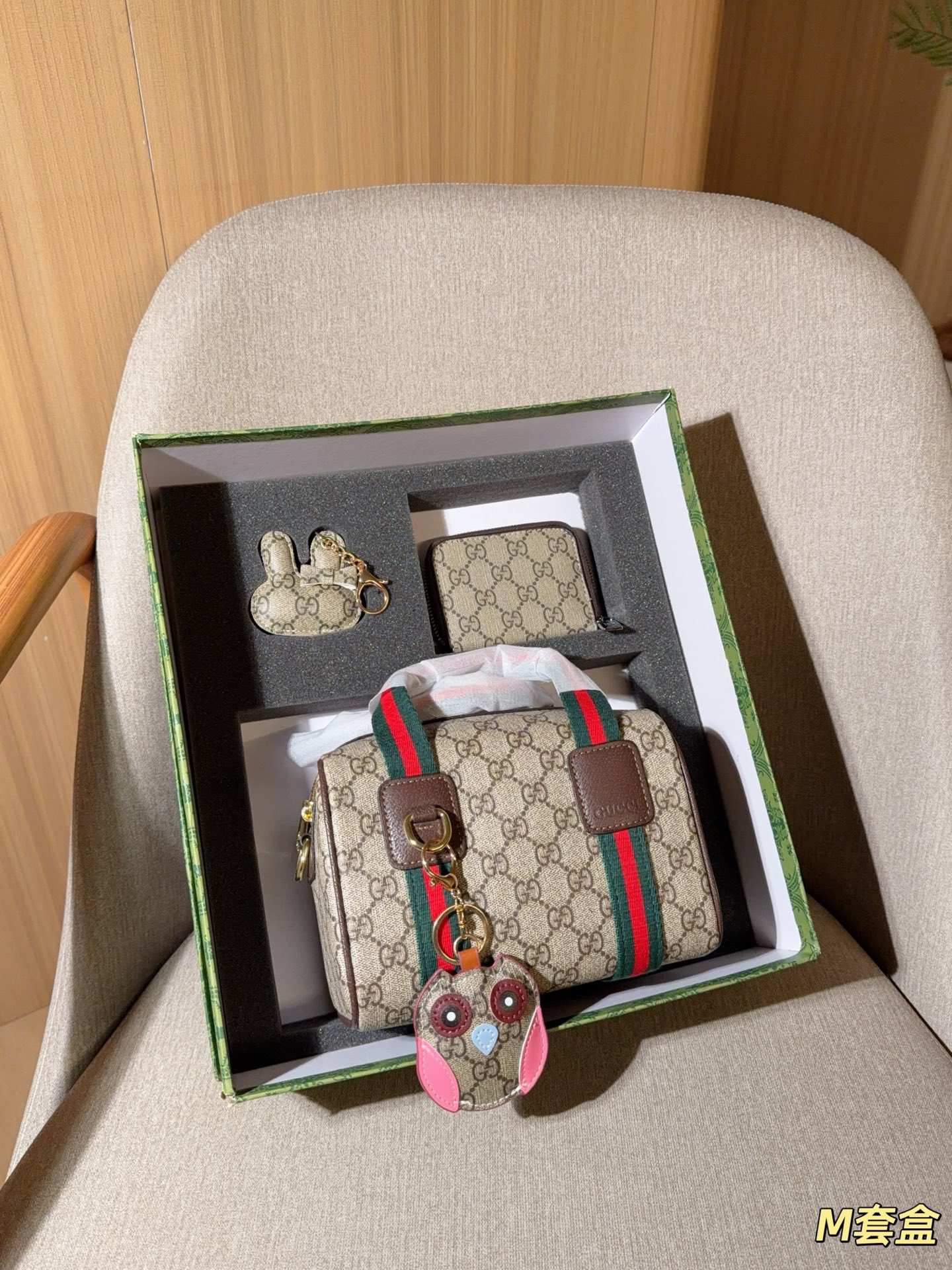 240 | Gucci | Value-for-money Mini Gg Pillow Bag Pendant Coin Purse | Size 20×14×12 | Gift Box Packaging M
