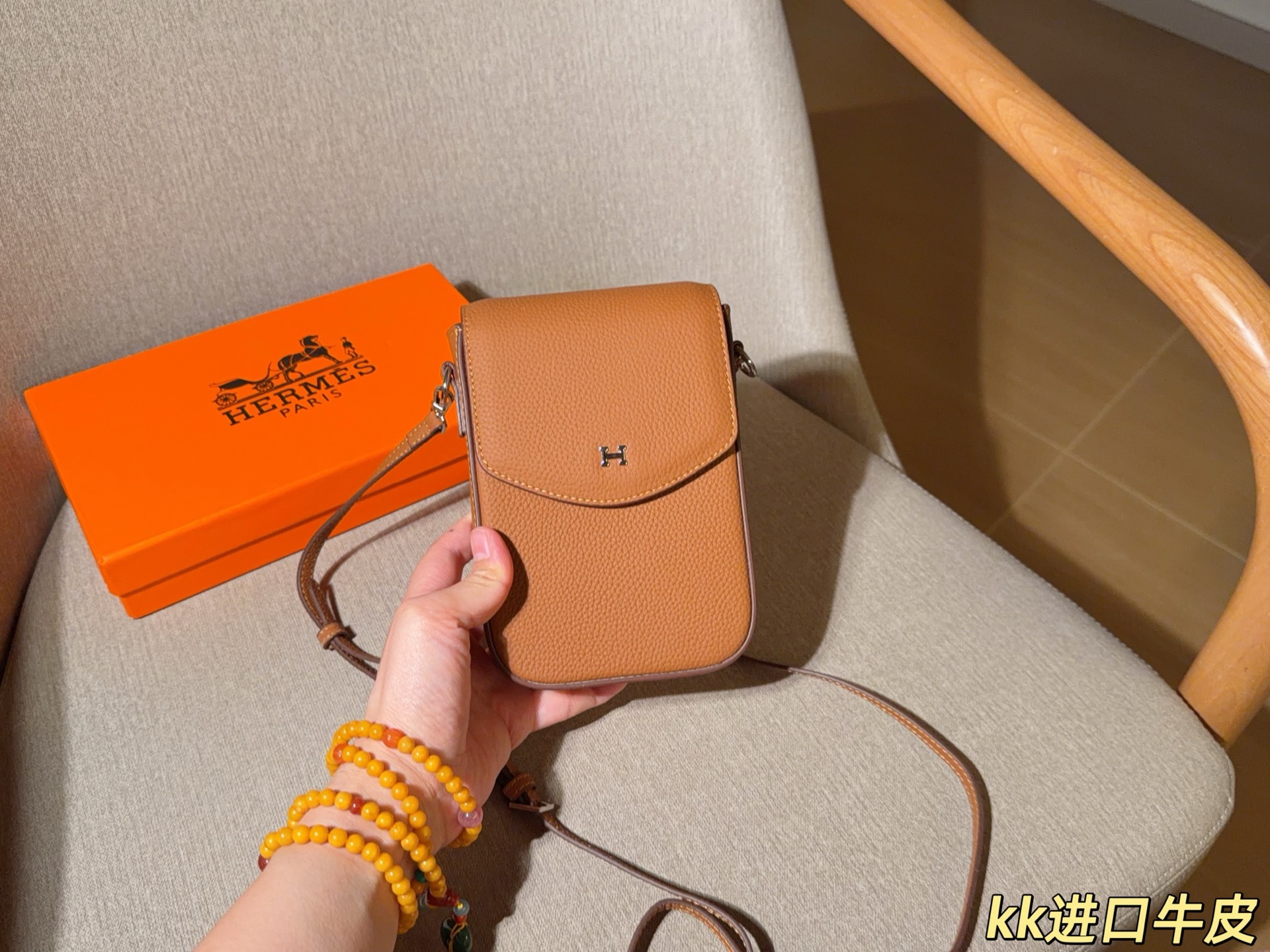 Hermes White crossbody everyday