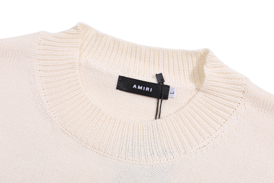 CAO AMIRI New Cashier’s Logo: White and Black Badge for SM-XXL Sizes - 图片 8