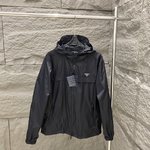 Prada Clothing Coats & Jackets Black Men Nylon