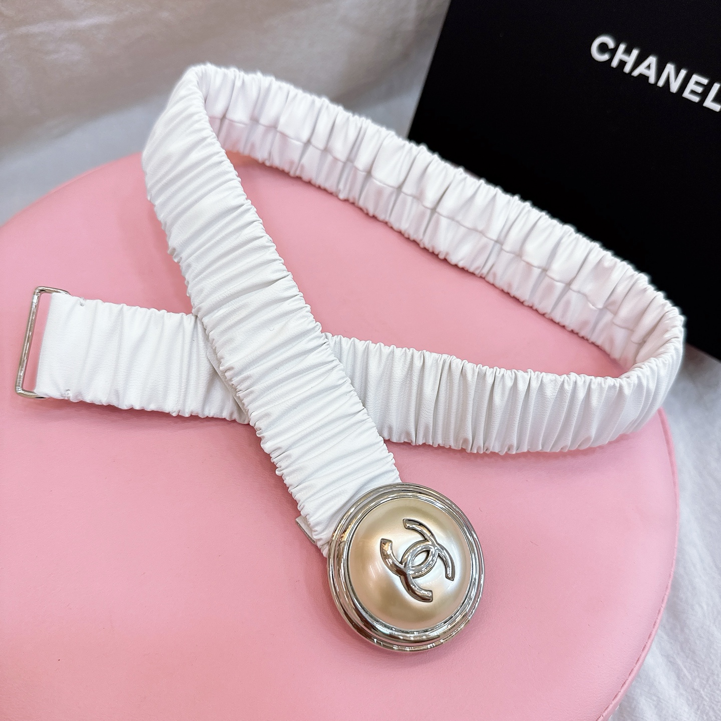 CHANEL belt chanel cc logo 3.0cm — photo 4
