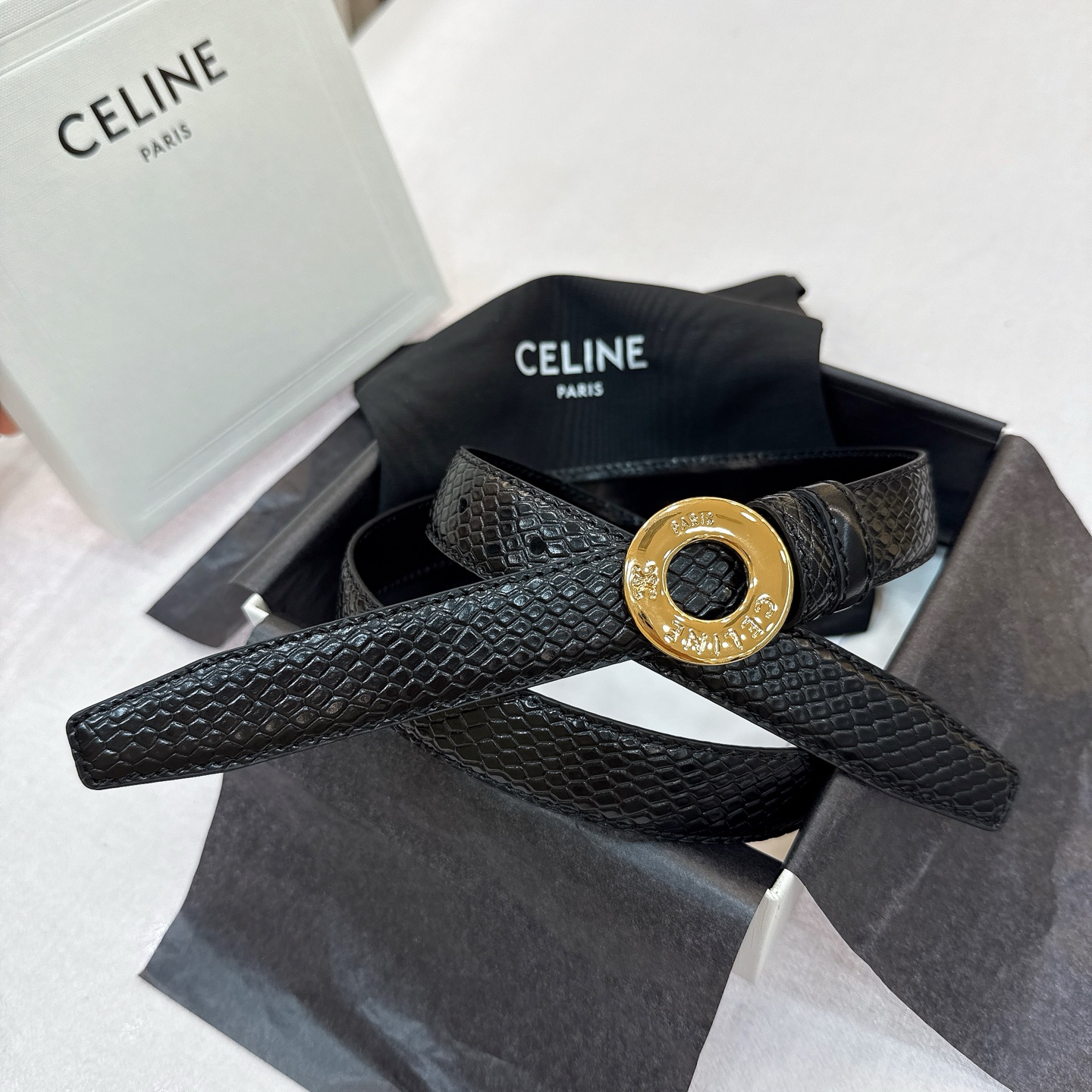 CELINE belt Celine TRIOMPHE ！
