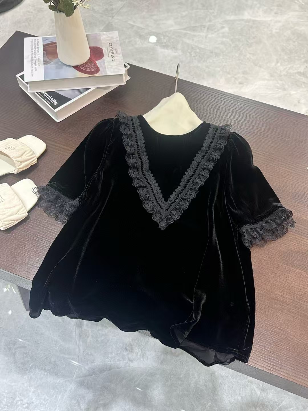 High-Quality Women’s Clothes with Fragrances, Tuxedos, Velvet, Lace, and Laces in SMLXL Sizes - 图片 4