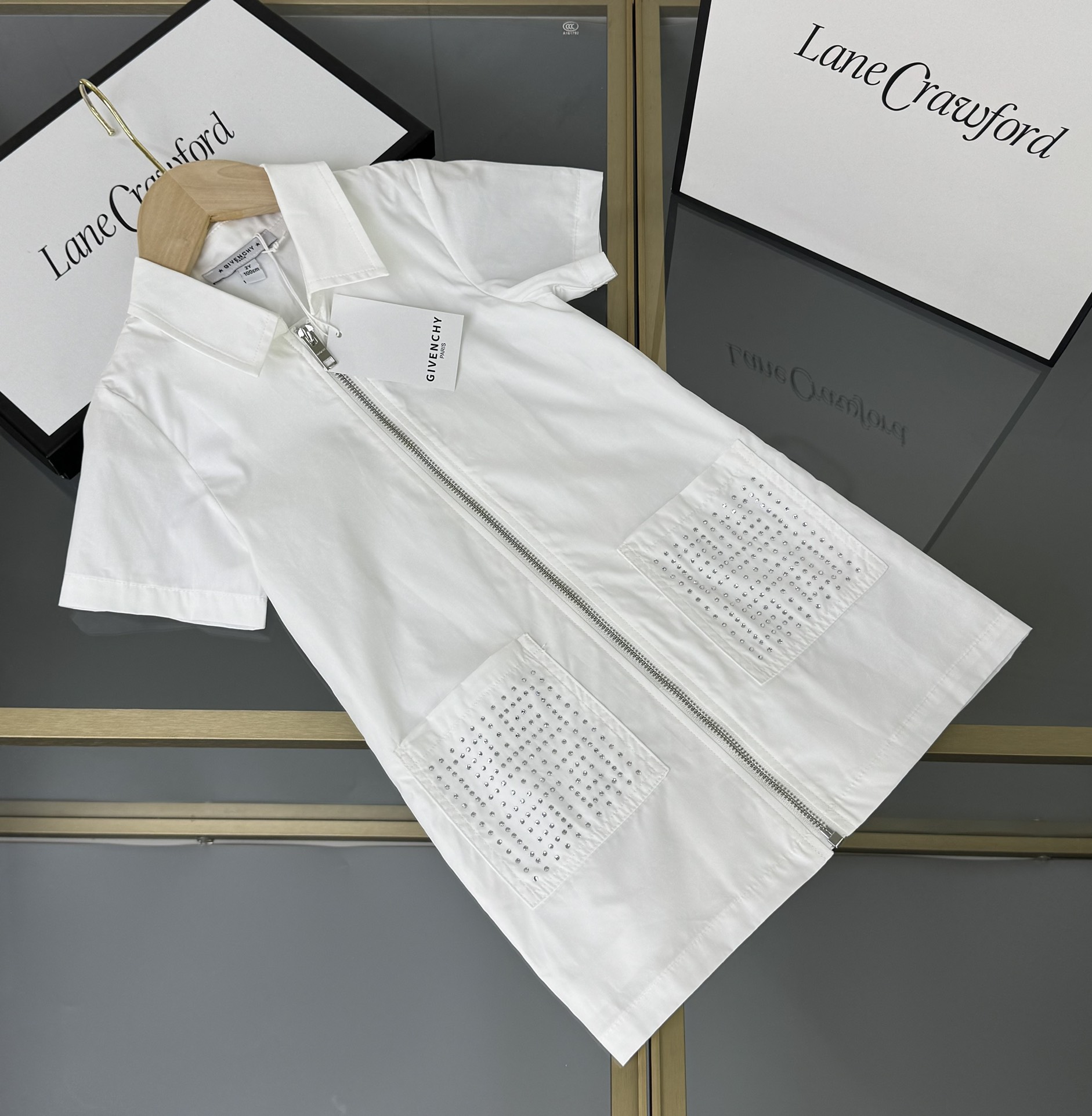 2025SS High-Standing Girls’ Cotton Dress @Giv*: Foreign Trade Quality, Stylish, Sizes 100-150 - 图片 2