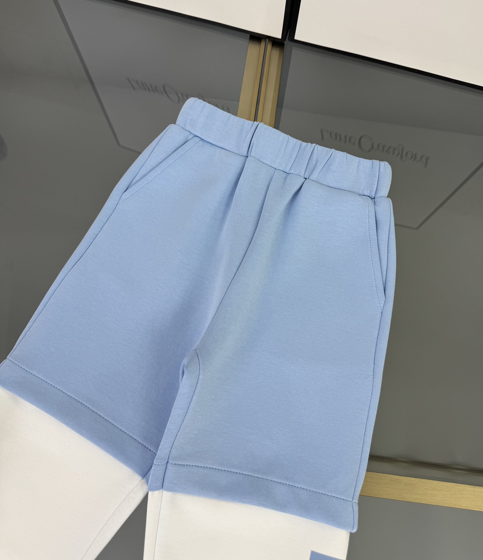 Fendi Kids' Light Blue Cotton Blend Tracksuit with Logo Detailing 8 i1760091962 5500 4
