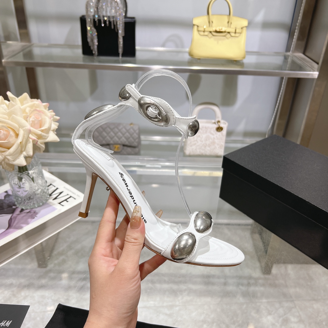 Luxurious Queen: Original Alexand Wang 2024 Shoe Mats with High-Bulleted Design - 图片 6