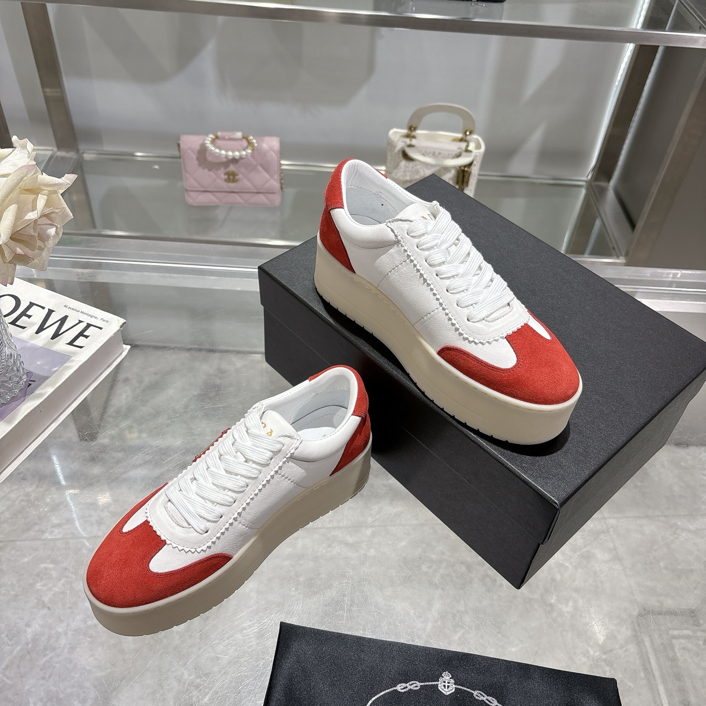 Prada Women's Leather Platform Sneakers Casual Shoes Size 35-40 7 i1741811431238 4263 0 5