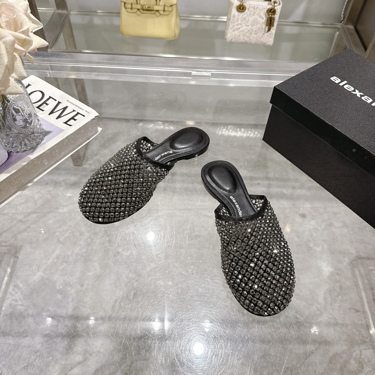 Alexander Wang Rhinestone Embellished Mesh Pointed Toe Mules 3 i1743315198556 1549 0 1