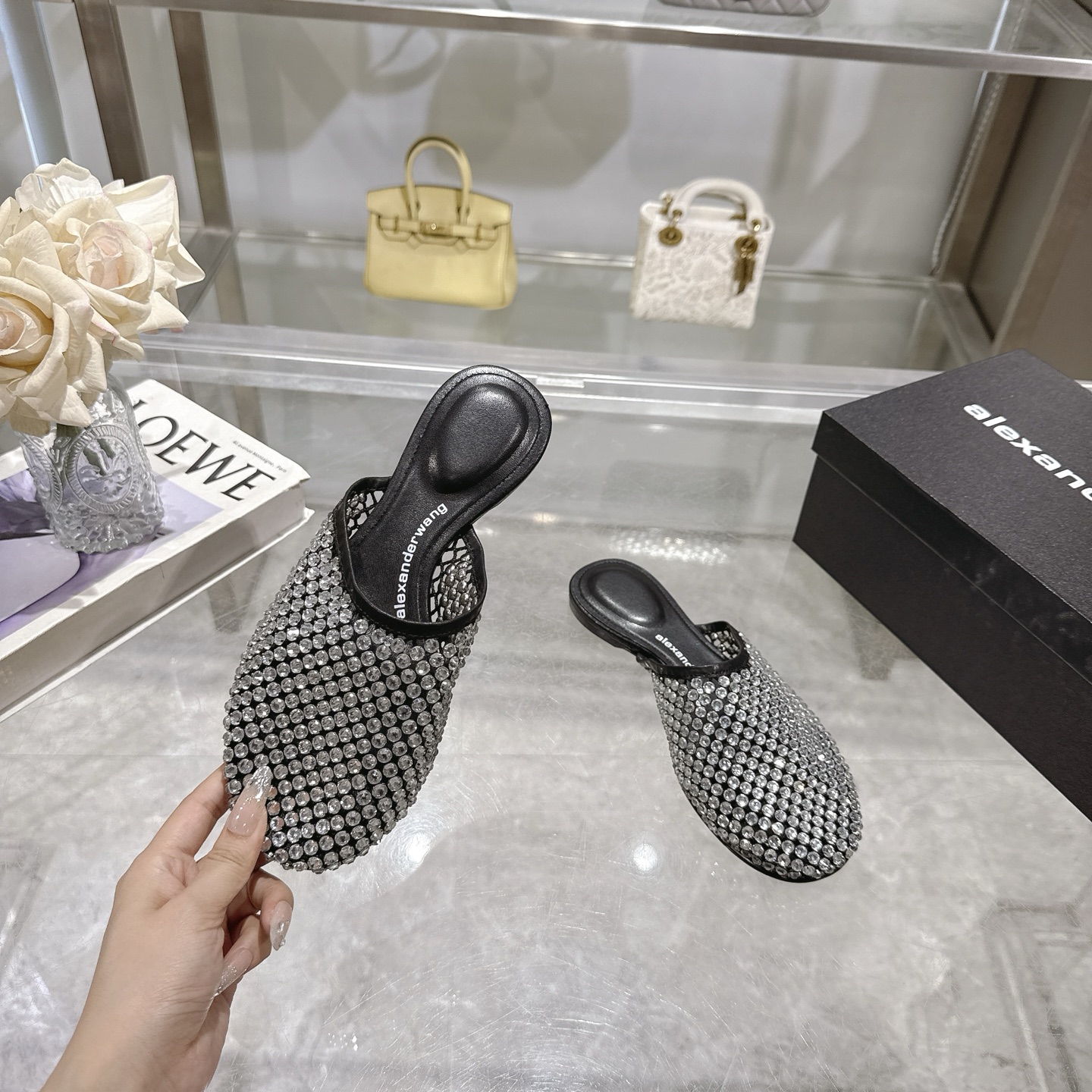 Alexander Wang Rhinestone Mesh Pointed Toe Mules 5 i1743317778739 5955 0 3