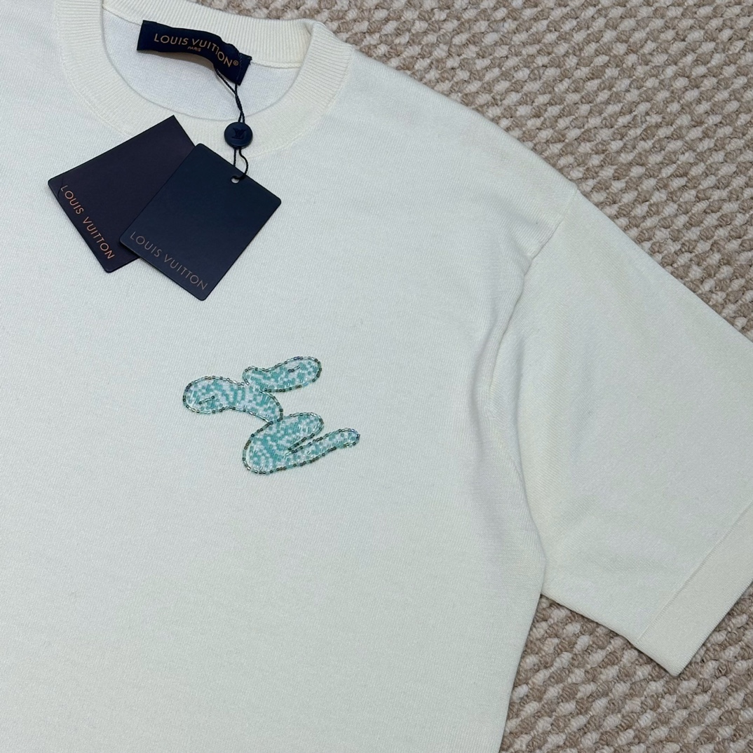 Louis Vuitton Crewneck Print Cotton T-Shirt-Fashionable and Breathable 5 i1749451762 862 5