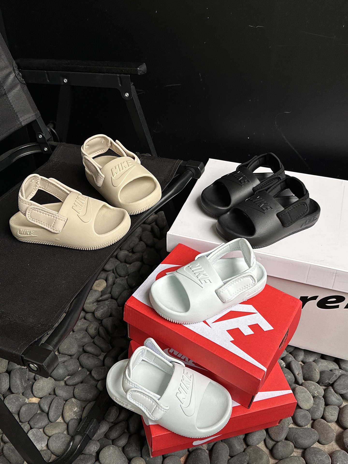 图片[10]-🌟Nike夏季露趾魔术贴两穿凉鞋 采用双开魔术贴设计 方便宝贝穿脱✅后跟走线工整，细节🈵🈵 两穿设计，水上娱乐更方便 尺码22-35-选品中心