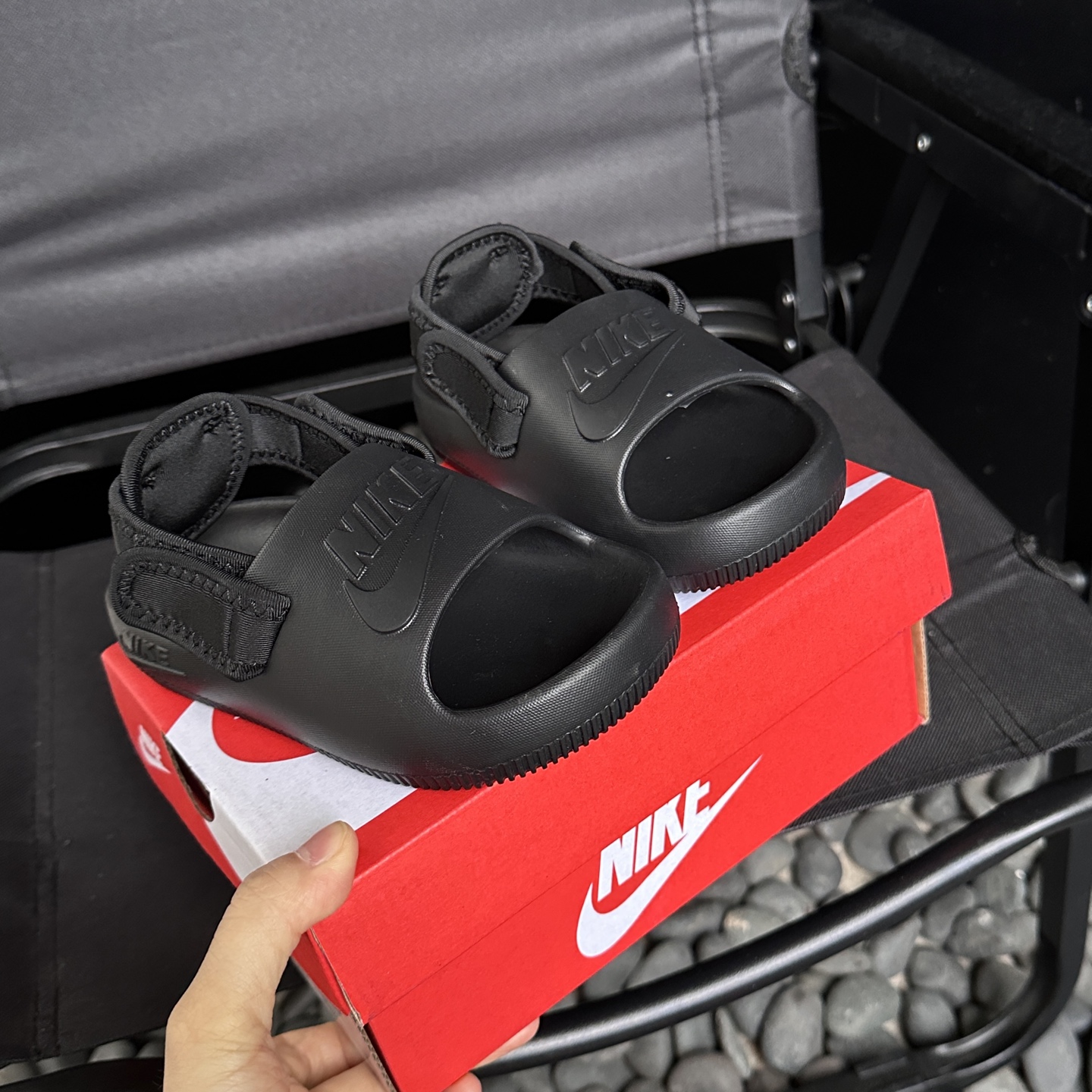 图片[9]-🌟Nike夏季露趾魔术贴两穿凉鞋 采用双开魔术贴设计 方便宝贝穿脱✅后跟走线工整，细节🈵🈵 两穿设计，水上娱乐更方便 尺码22-35-选品中心