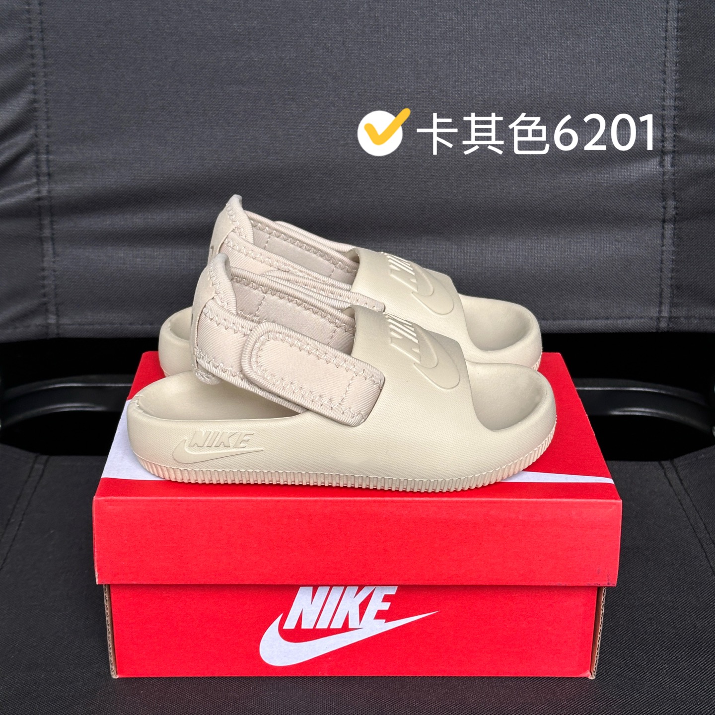 @130 Sandalias Nike de verano con puntera abierta y cierre de velcro de doble apertura, diseño de velcro doble para fac…