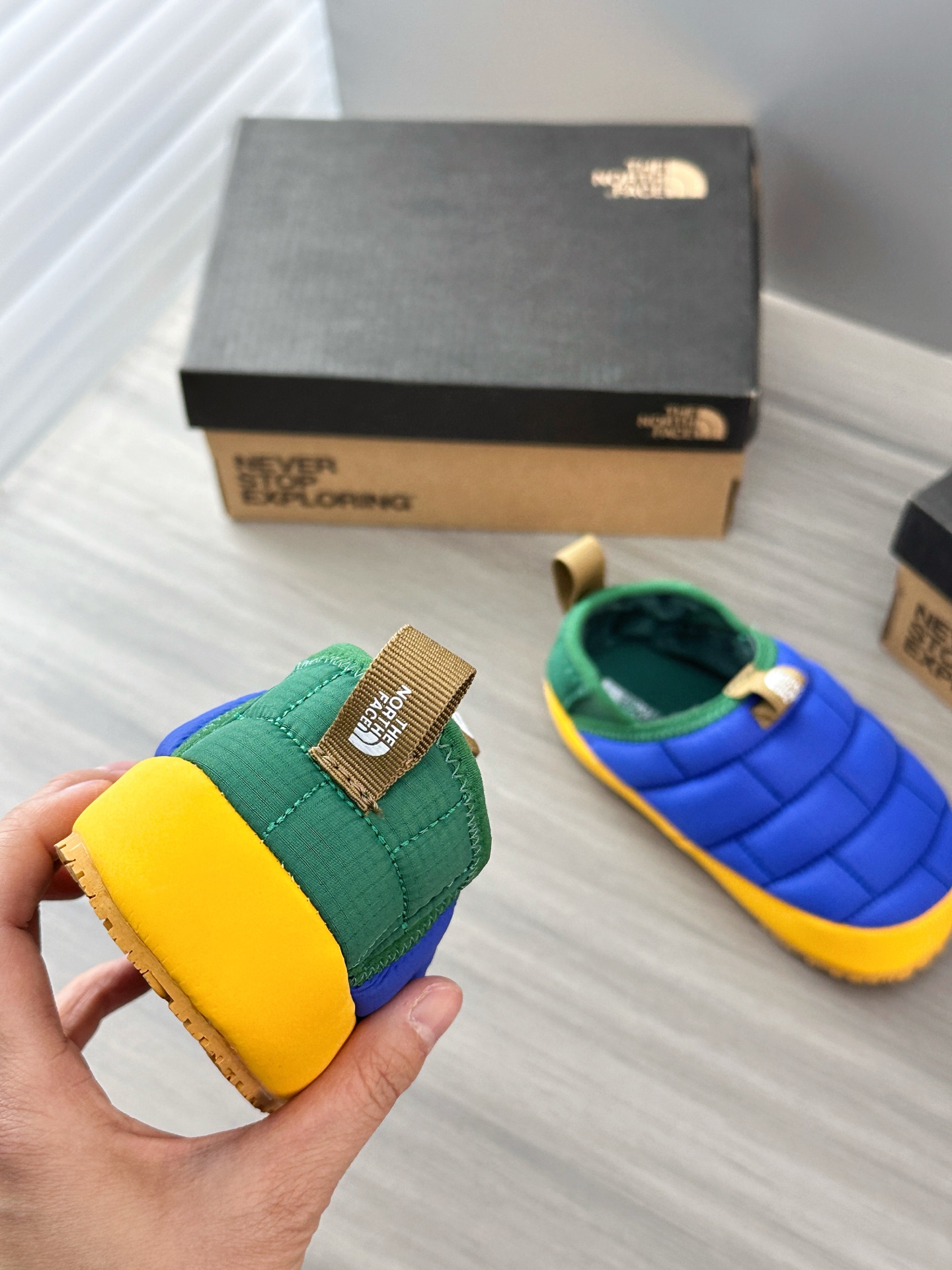 图片[8]-📷实拍细节–原相机直出原图 💙💚 又保暖，又好看，又百搭，一脚蹬穿脱又方便，新配色在秋冬真的非常吸睛-选品中心