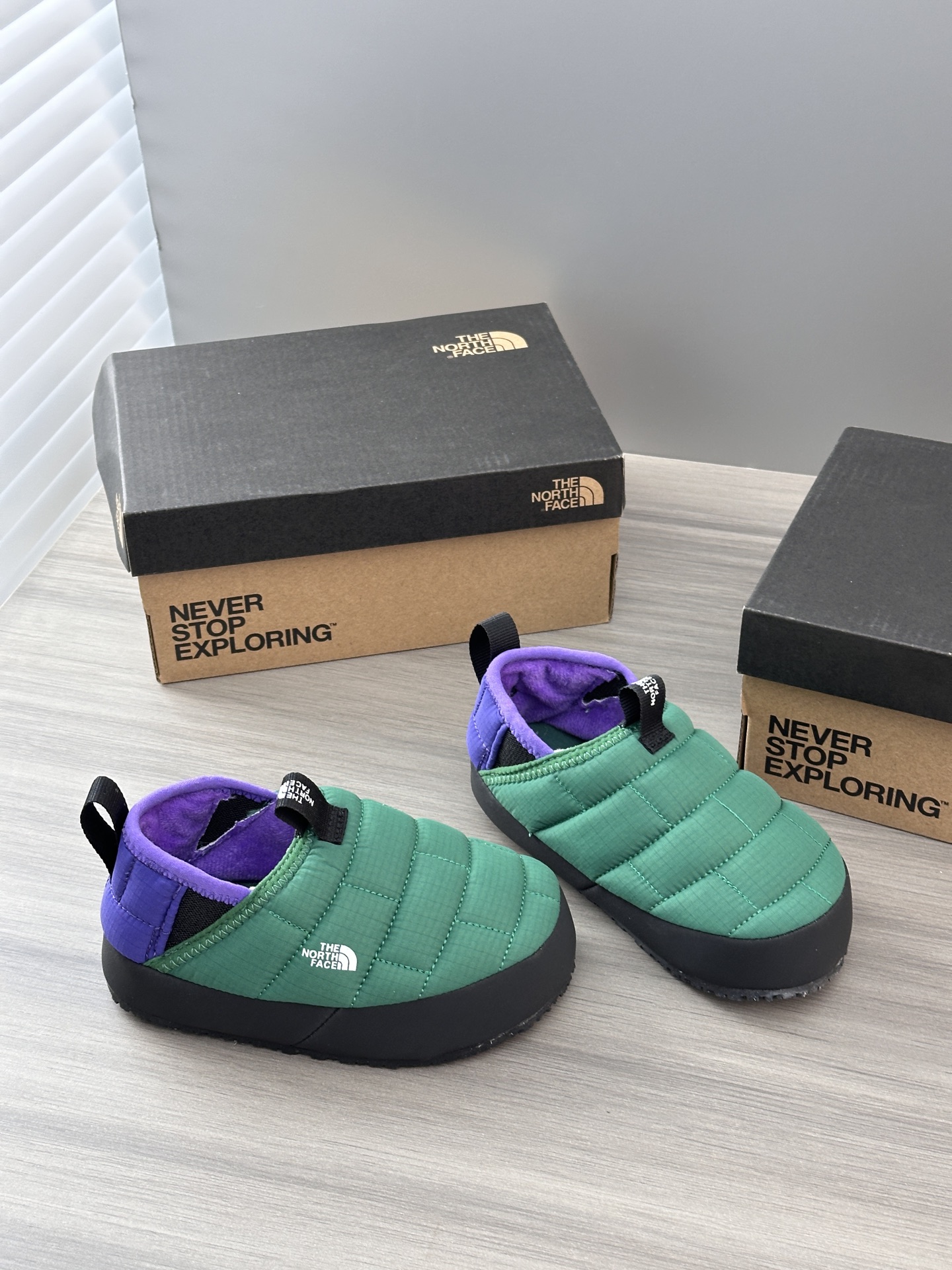 图片[9]-北面面包鞋 📷实拍细节–原相机直出原图 💜💚 新配色小北款，鞋面是防风防水的，好打理，但不能当雨鞋穿哦，真的非常轻，很软也很糯-选品中心