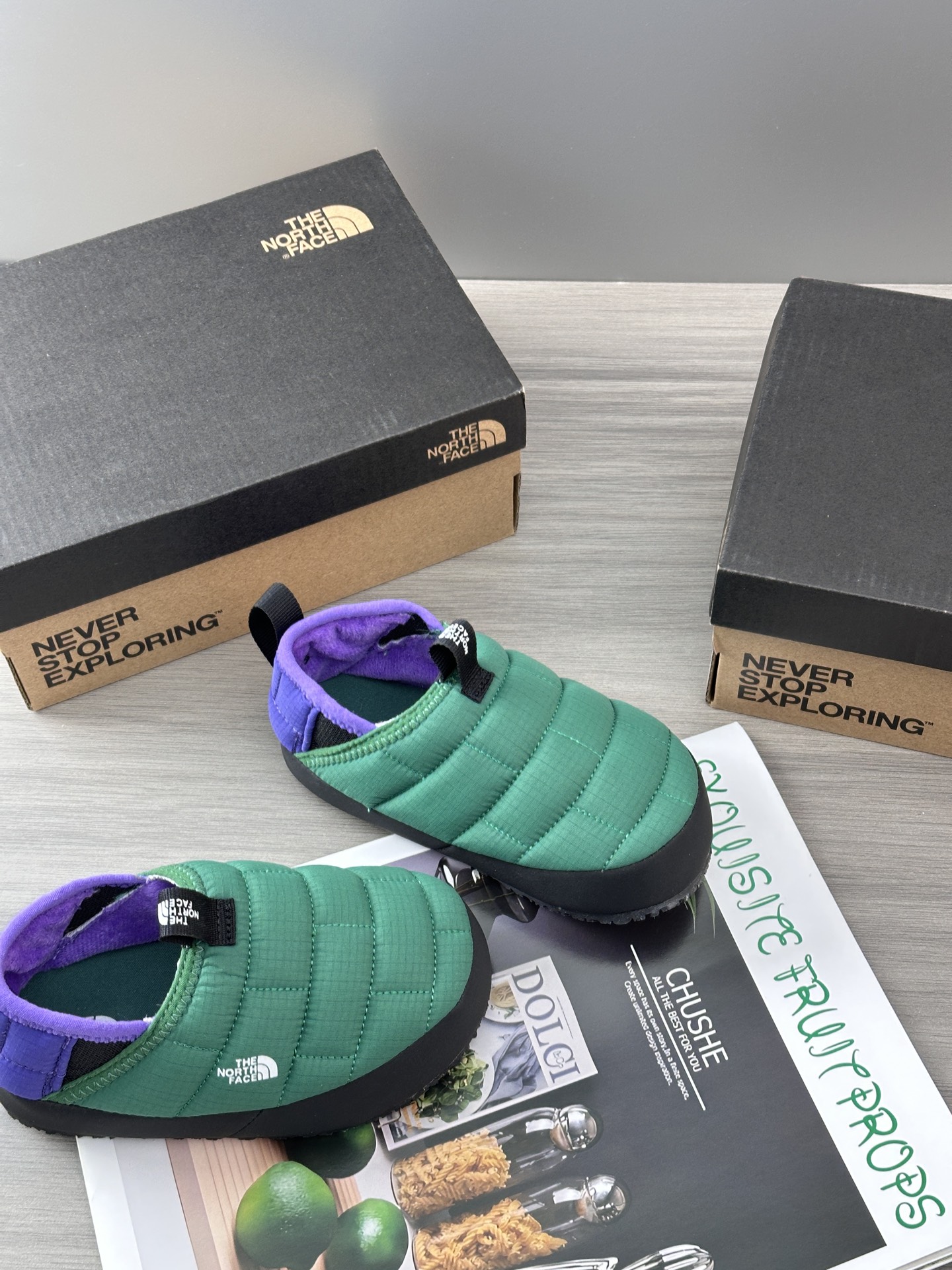 图片[8]-北面面包鞋 📷实拍细节–原相机直出原图 💜💚 新配色小北款，鞋面是防风防水的，好打理，但不能当雨鞋穿哦，真的非常轻，很软也很糯-选品中心