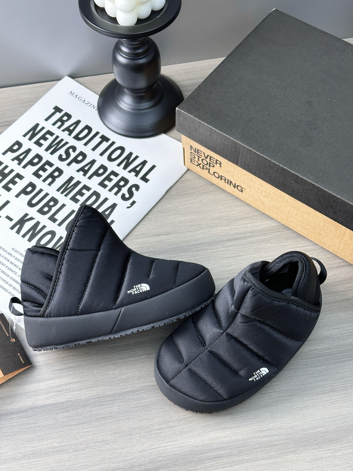 图片[6]-北面高帮面包鞋 独家北面高帮新款，经典黑色🖤，永远经典的配色，随便搭配任何裤子，回头率拉满💯-选品中心