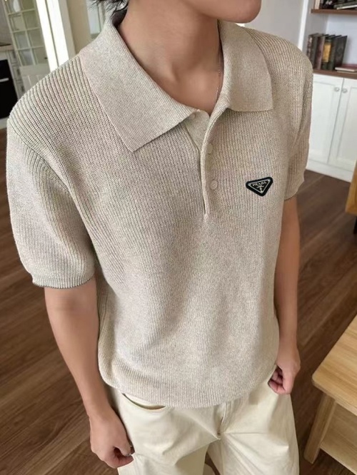 Prada Cotton-Linen Polo Shirt: A Luxurious, Relaxed Fit for Men and Women 1 Prada Cotton-Linen Polo Shirt: A Luxurious, Relaxed Fit for Men and Women