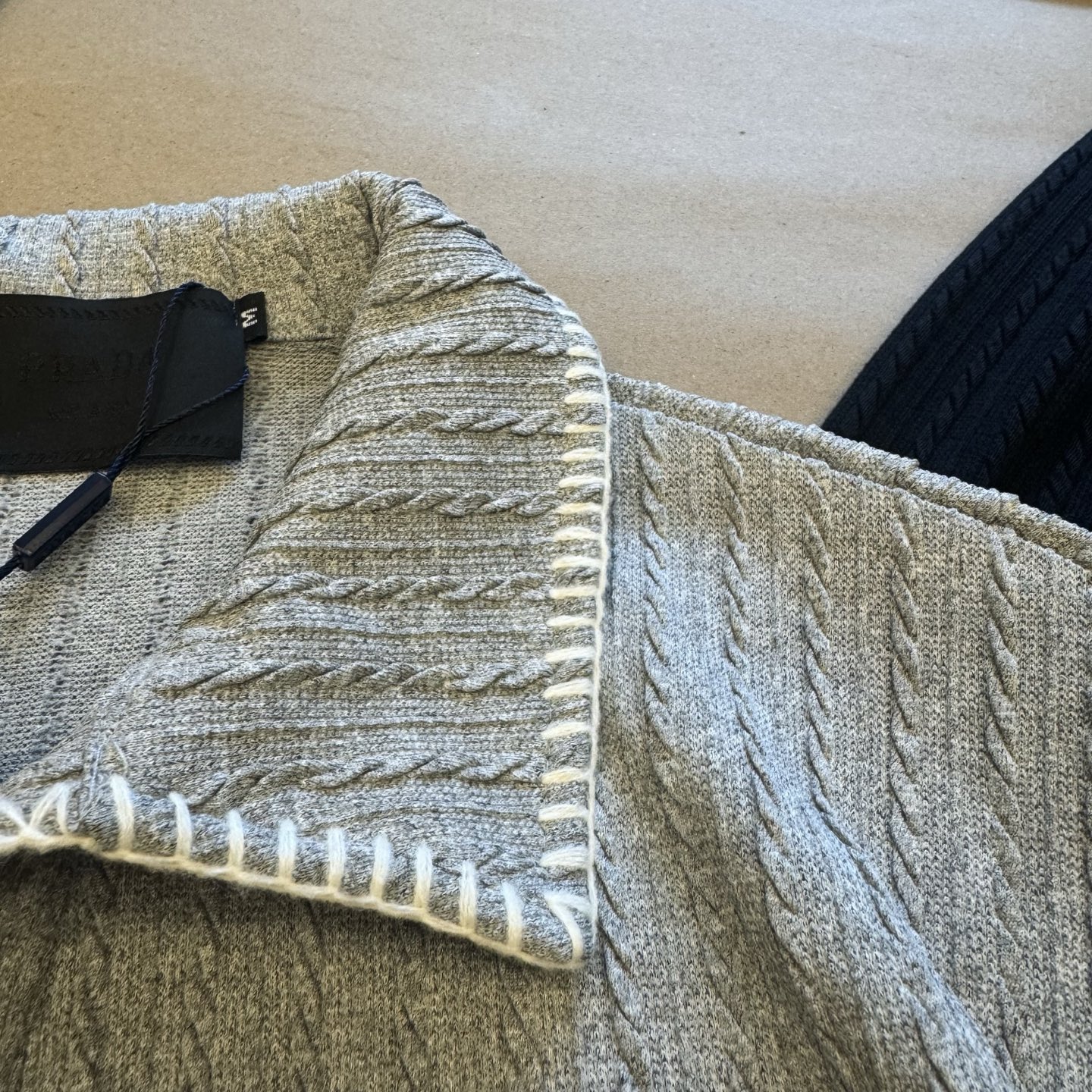 Prada Long Sleeve Textured Polo Shirt - Classic Old Money Style, Relaxed Fit 6 i1755250841140 8972 0 4