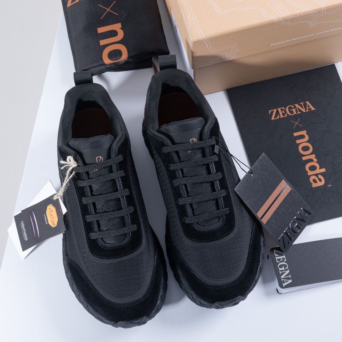 480Ermenegildo Zegna Ermenegildo Zegna Otoño/Invierno Zapatillas deportivas acolchadas impermeables 