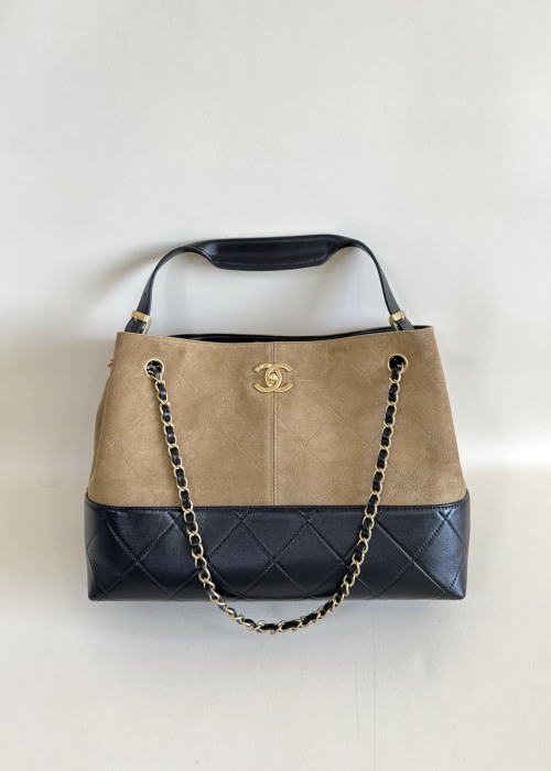 Chanel 25 Handcraft Series Small Tote Bag, Suede Calfskin & Lambskin 1 Chanel 25 Handcraft Series Small Tote Bag, Suede Calfskin & Lambskin