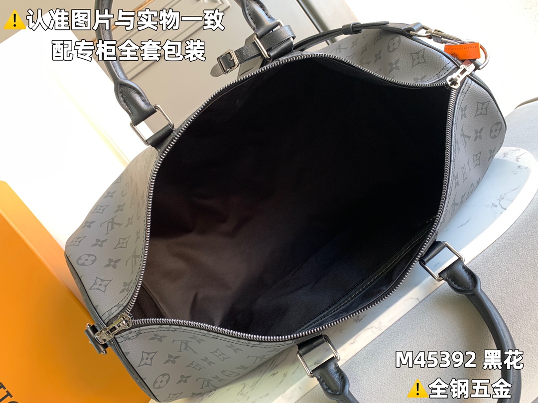 全钢MB厂M45392黑花皮料是意大利A级皮料是在于品质五金面料手工油边A级出品图片跟产品一致丶配全套包