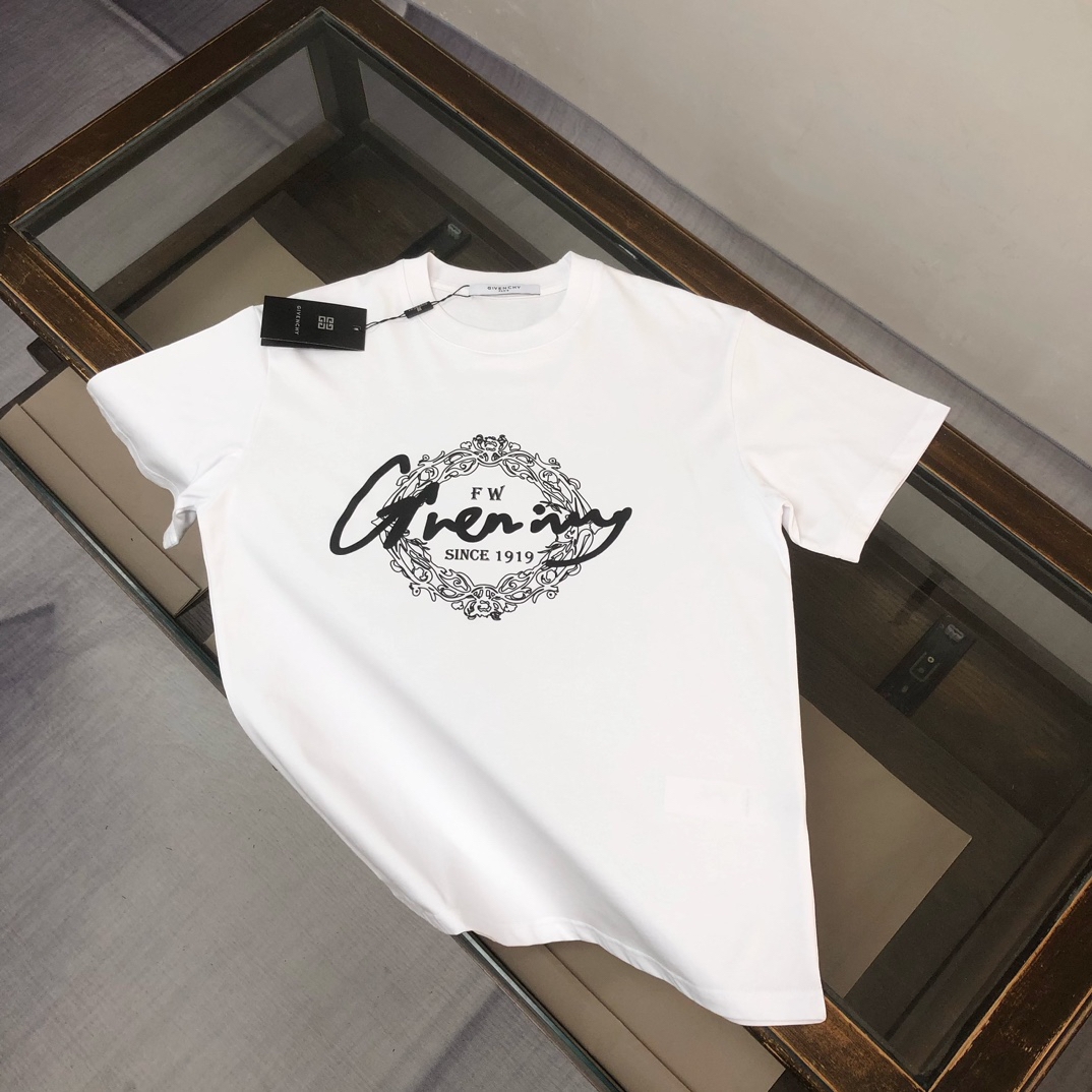 @ P85💥GVC La última camiseta de manga corta de primavera y verano de Givenchy, el mismo estilo para hombres y mujeres�…