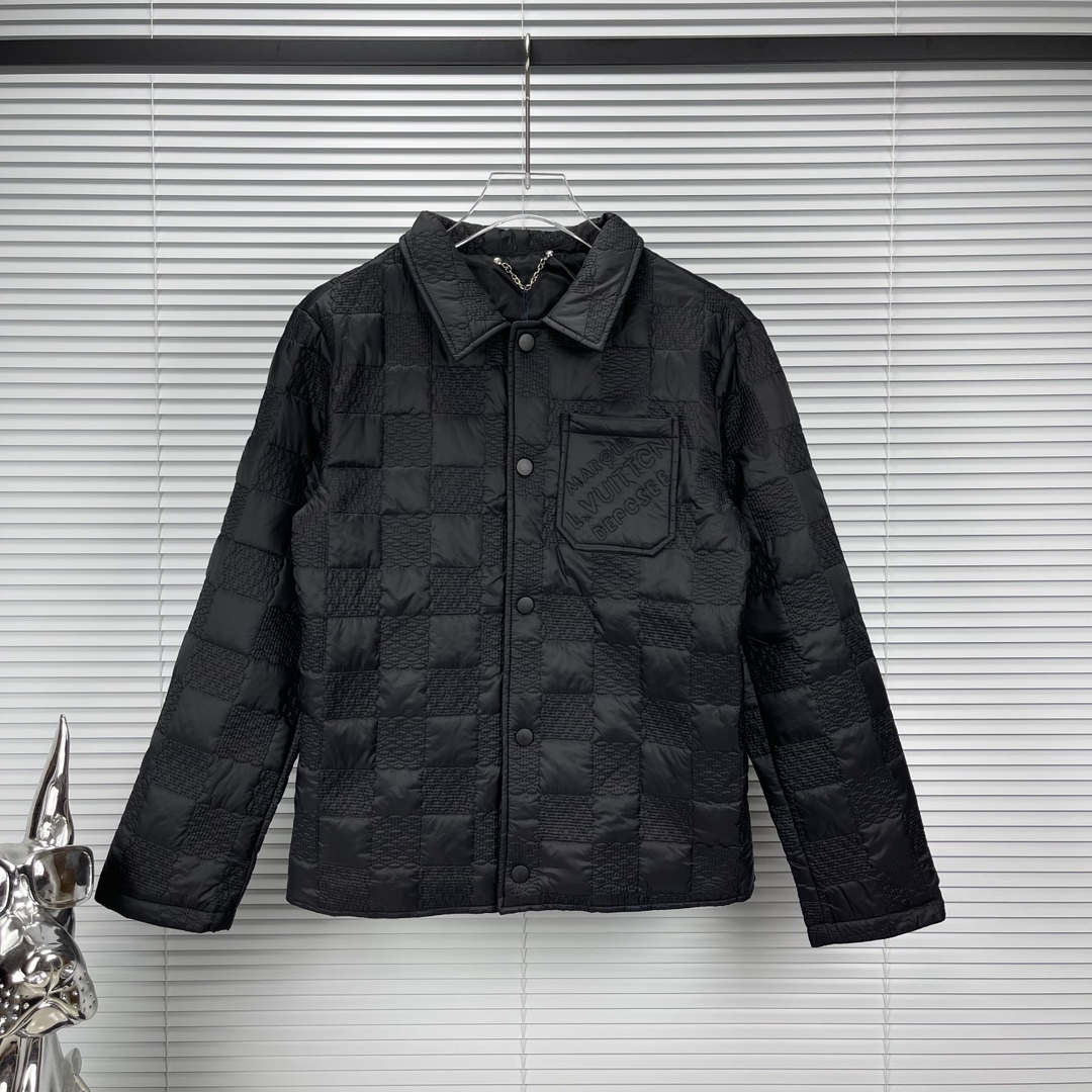 Wholesale Sale
 Louis Vuitton AAA+
 Clothing Coats & Jackets Black Unisex Cotton Fashion