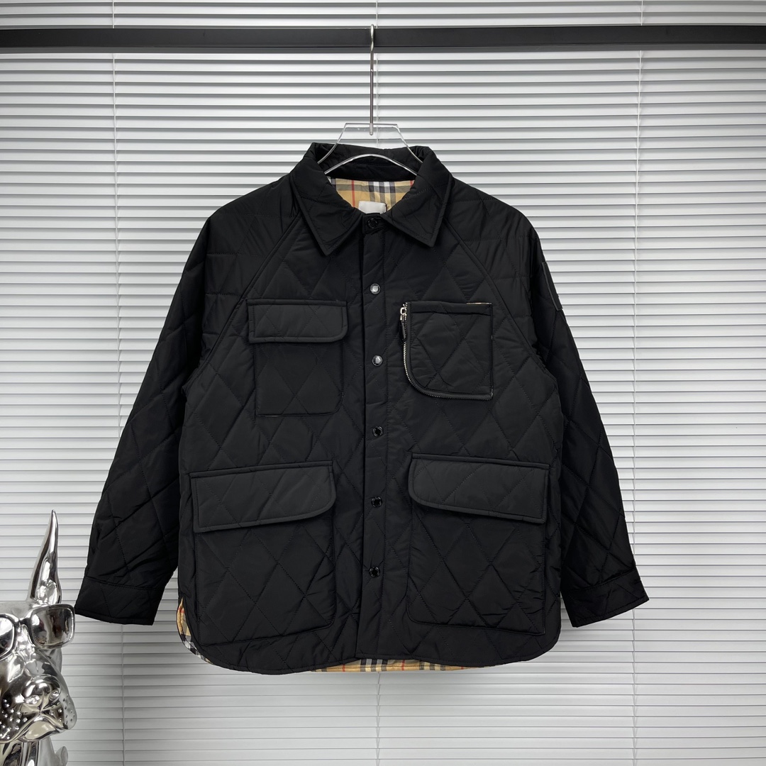 Burberry Clothing Coats & Jackets Best Luxury Replica Black Green Unisex Cotton Fashion