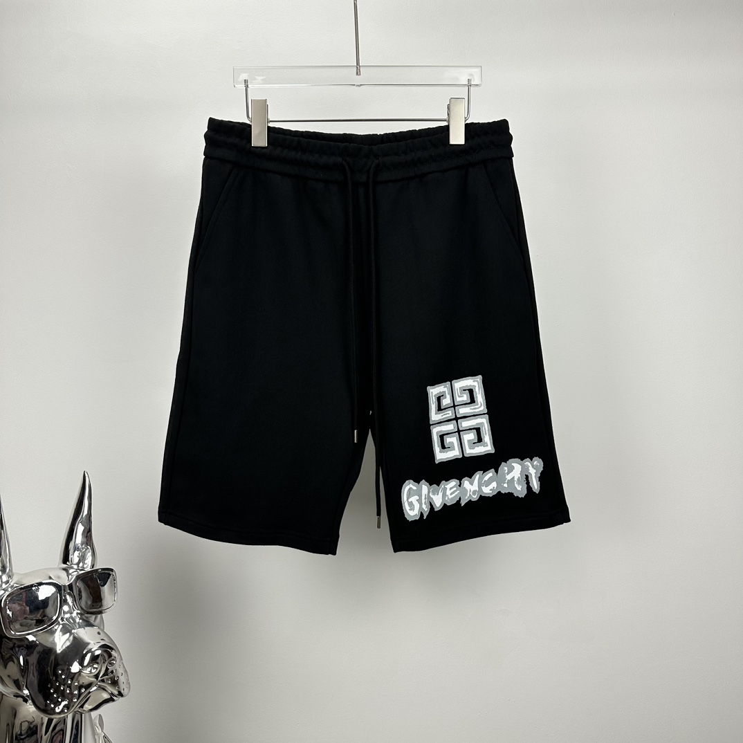 Nuevos pantalones cortos para parejas de primavera y verano de Givenchy 2024 con estampado de logo de letras 🔥Versión …