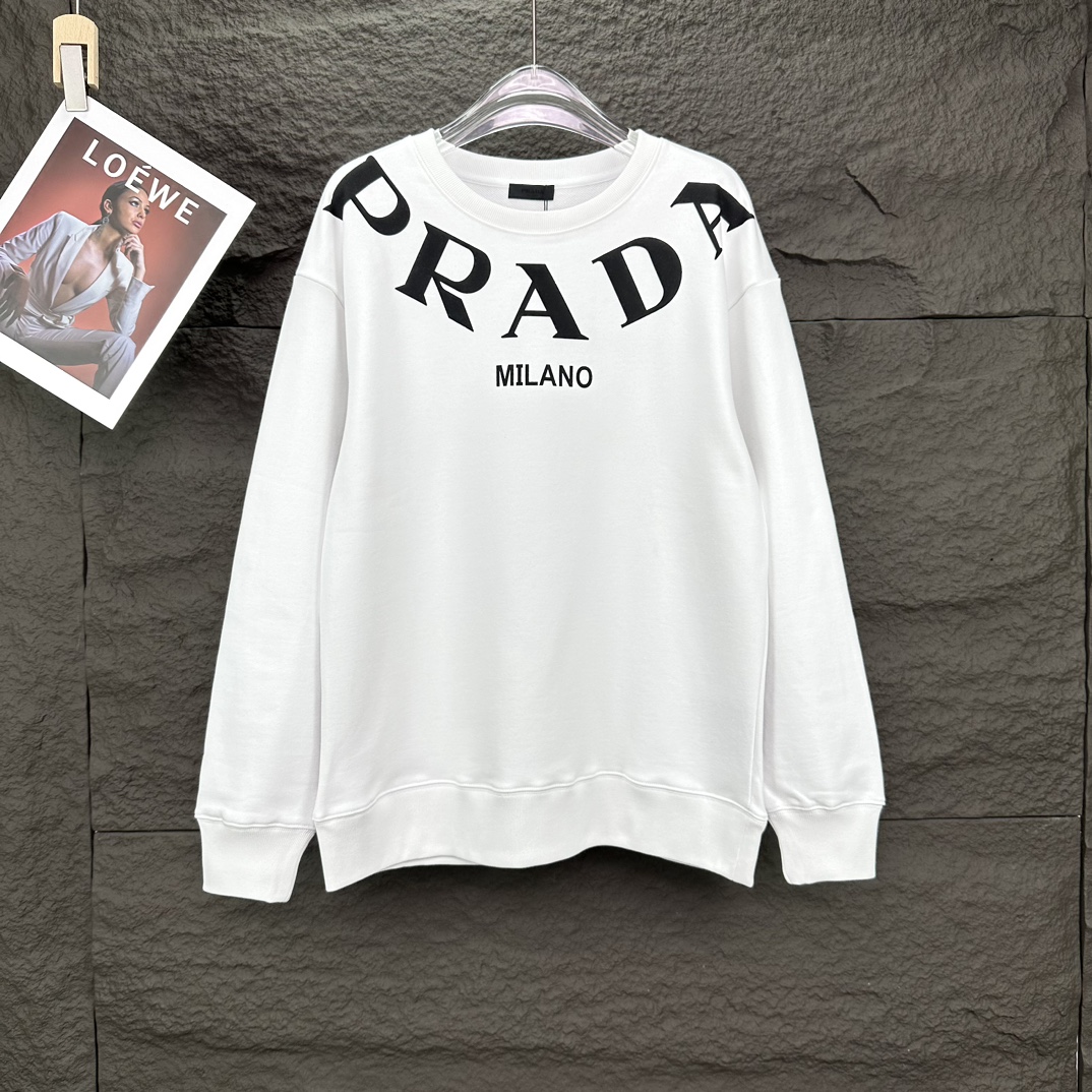 2024 Prada Letter-Printed Circle Suit: High-End Fashion for Men and Women