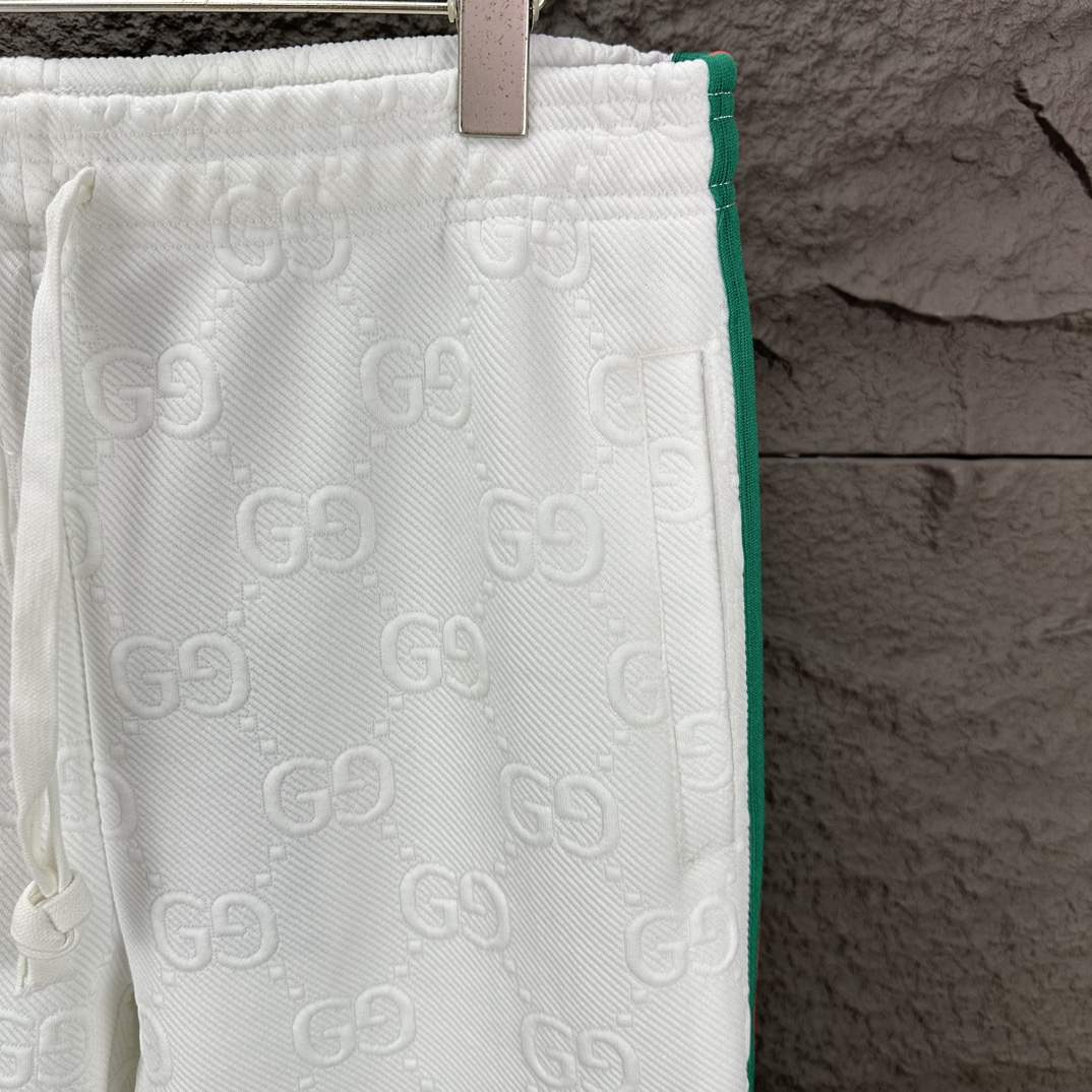 2024 GUCCI Logo Couple Pants: High-End Custom Fabric Design for Men and Women - 图片 4