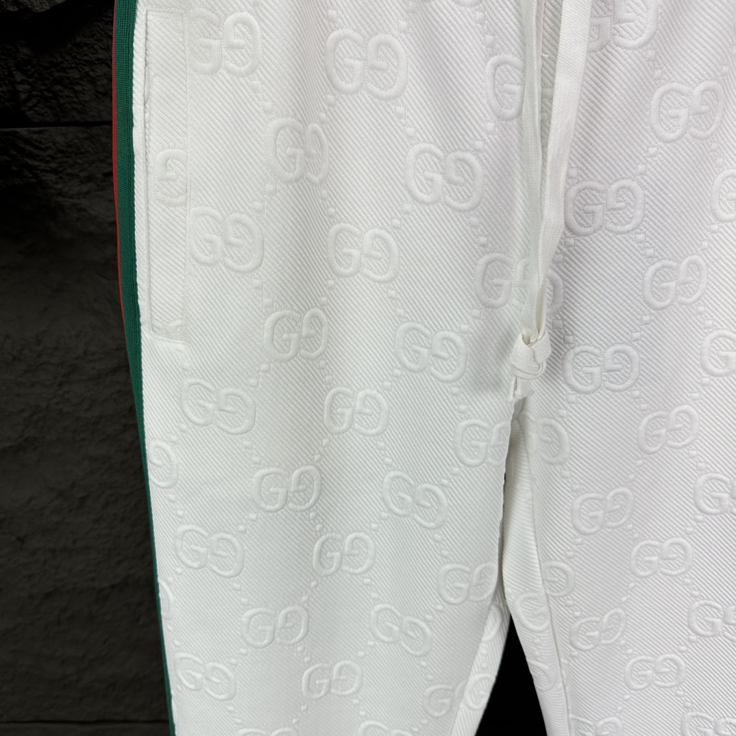2024 GUCCI Logo Couple Pants: High-End Custom Fabric Design for Men and Women - 图片 6