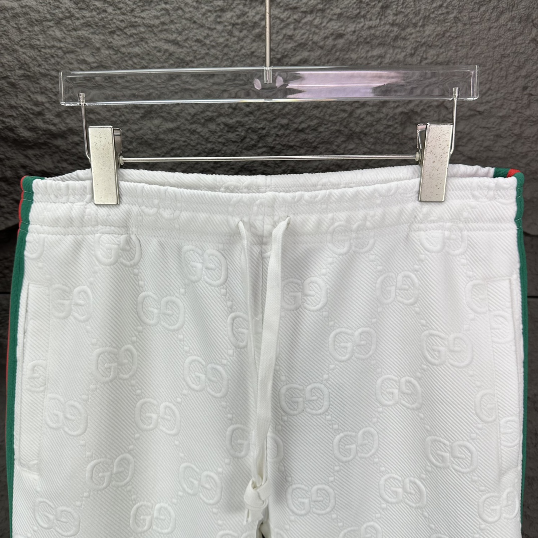 2024 GUCCI Logo Couple Pants: High-End Custom Fabric Design for Men and Women - 图片 3