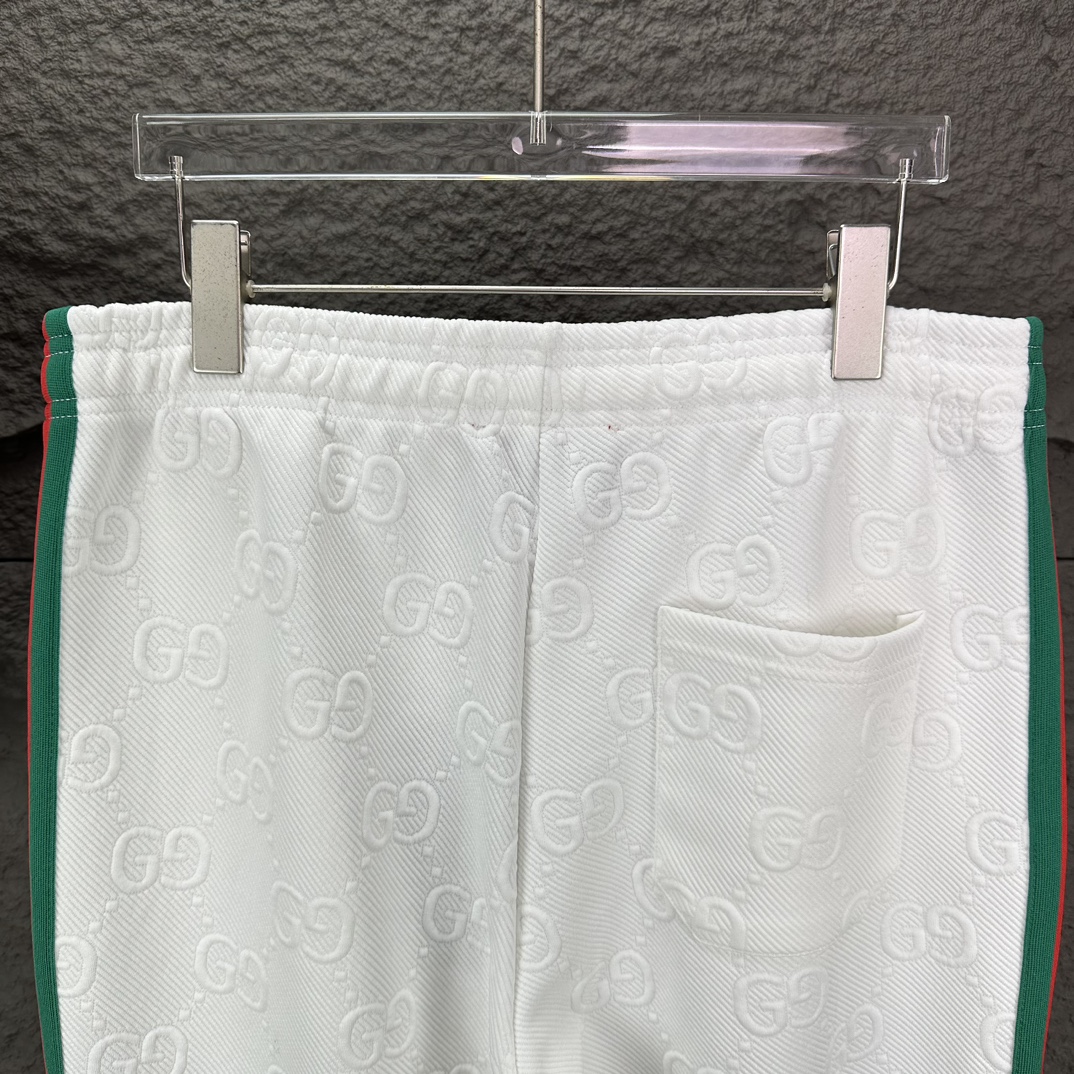 2024 GUCCI Logo Couple Pants: High-End Custom Fabric Design for Men and Women - 图片 8