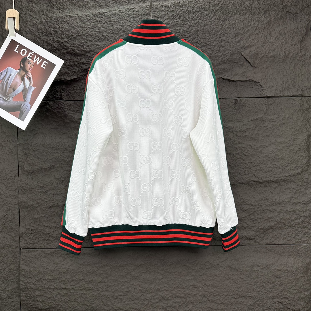 High-End GUCCI Logo Zip Jackets 2024 Collection for Men and Women - 图片 2