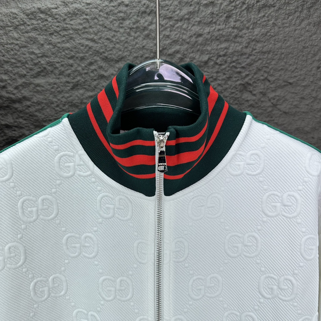 High-End GUCCI Logo Zip Jackets 2024 Collection for Men and Women - 图片 3