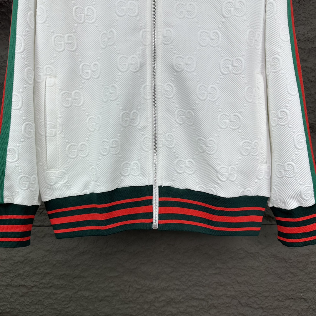 High-End GUCCI Logo Zip Jackets 2024 Collection for Men and Women - 图片 6