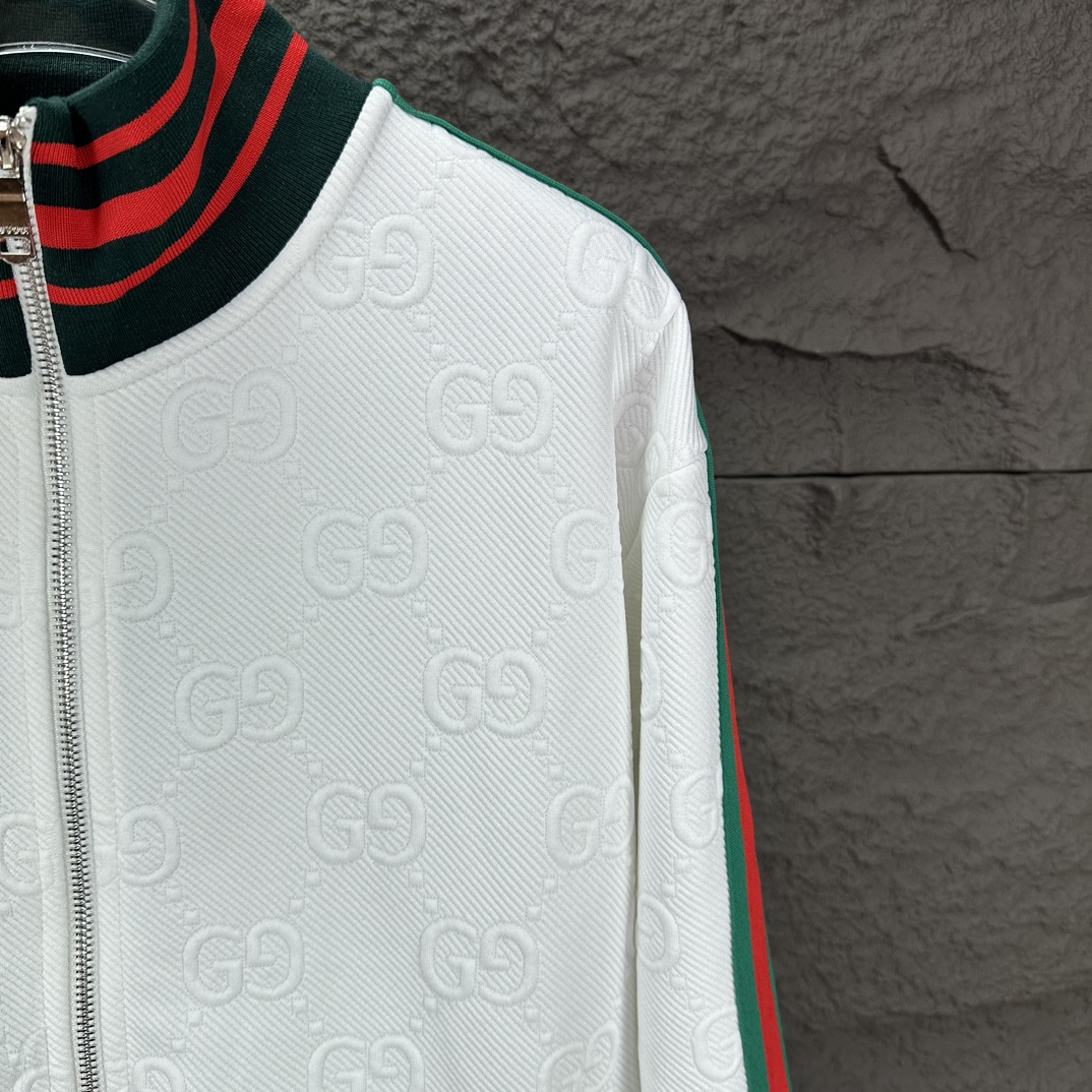 High-End GUCCI Logo Zip Jackets 2024 Collection for Men and Women - 图片 4