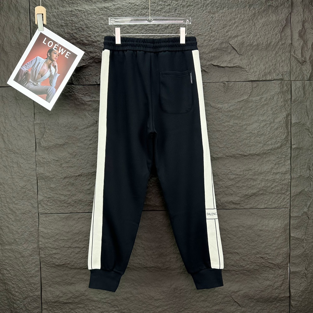 Palenciaga 2024 High-End Couple Pants: Custom Fabric, Embroidered Logo, Comfortable Hand Feel - 图片 2