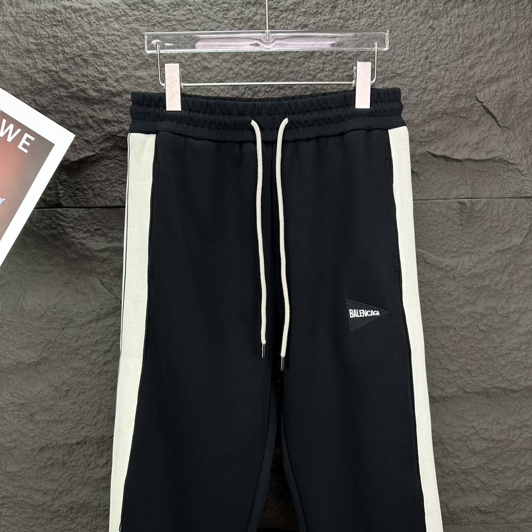 Palenciaga 2024 High-End Couple Pants: Custom Fabric, Embroidered Logo, Comfortable Hand Feel - 图片 6
