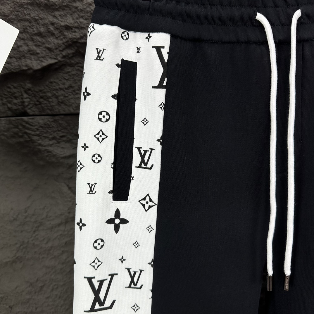 Louis Vuitton 2024 Cosmogo Couple Pants: High-End Custom Apparel, Comfortable Fabric, Unisex, Black XS-L. - 图片 4