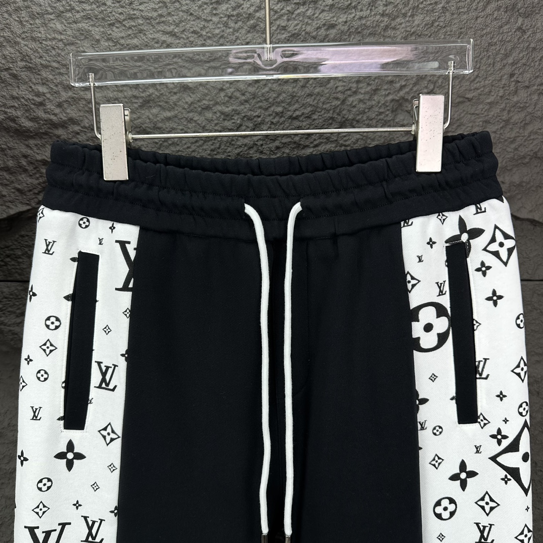 Louis Vuitton 2024 Cosmogo Couple Pants: High-End Custom Apparel, Comfortable Fabric, Unisex, Black XS-L. - 图片 3