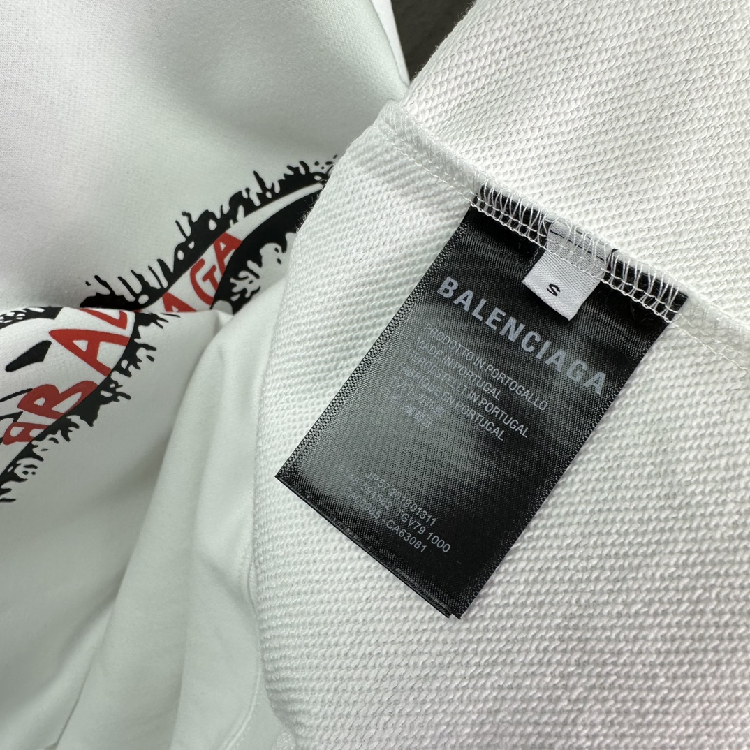 “High-End Palenciaga Parisian 2024 Logo Couple’s Round Collar Fashion Apparel” - 图片 7