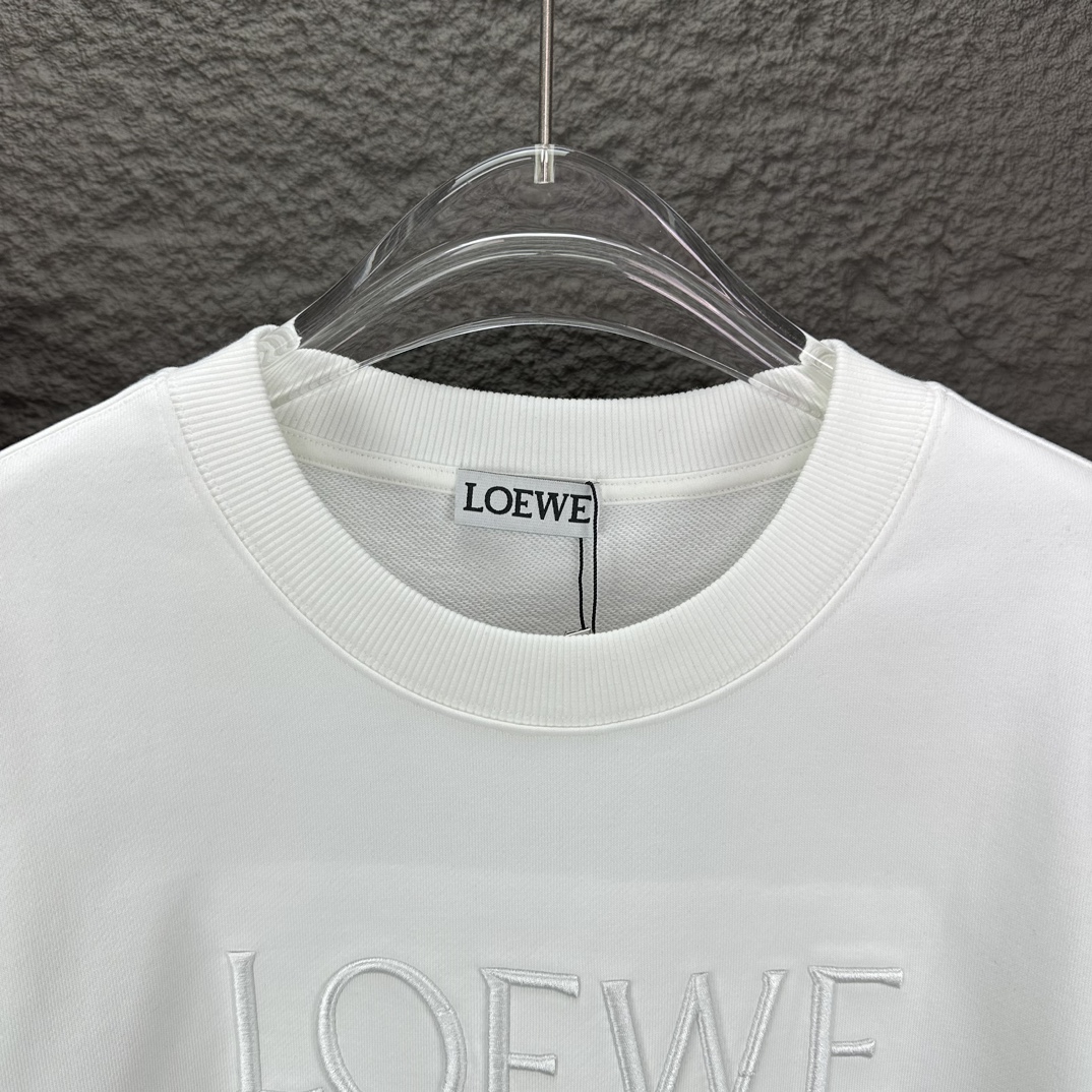 Loewe2024 Puffer Jacket with Embroidered Logo: High-End Couple’s Corset in Black and White - 图片 3